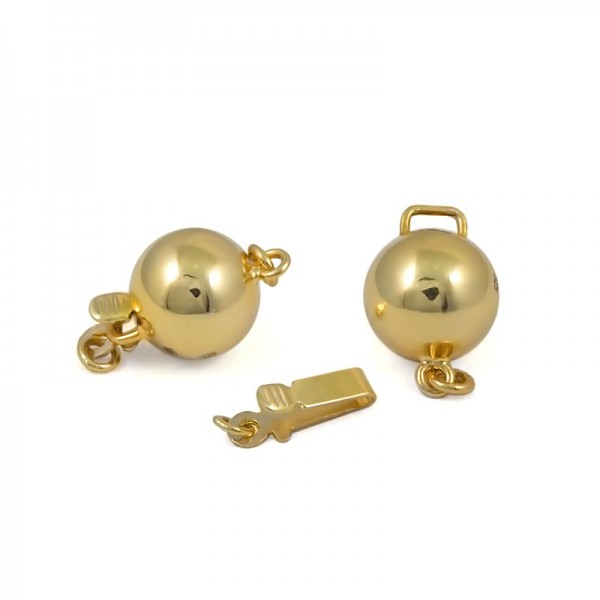 The lock for a necklace from test silver 925 with gilding The lock for a necklace from test silver 925 with gilding
