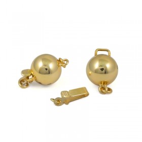 The lock for a necklace from test gold 375, 8 mm