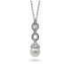 Sterling Silver Pendant with Natural Pearls