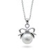 Sterling Silver Pendant with Natural Pearls