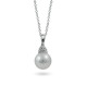 White gold pendant 750 with sea pearls and diamonds