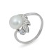 Ring from 925 sterling silver with natural pearls