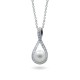 Sterling Silver Pendant with Natural Pearls