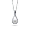 Sterling Silver Pendant with Natural Pearls