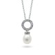 Sterling Silver Pendant with Natural Pearls
