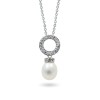 Sterling Silver Pendant with Natural Pearls