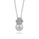 White gold pendant 585 with Akoya sea pearls and diamonds
