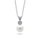 Sterling Silver Pendant with Natural Pearls