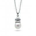 Sterling Silver Pendant with Natural Pearls