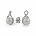 585 White Gold Earrings with Akoya Sea Pearls