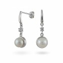 925 Sterling Silver Earrings with Natural Pearls