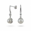 925 Sterling Silver Earrings with Natural Pearls