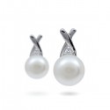 925 Sterling Silver Earrings with Natural Pearls