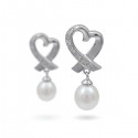 925 Sterling Silver Earrings with Natural Pearls