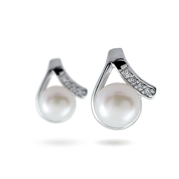 925 Sterling Silver Earrings with Natural Pearls