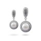 925 Sterling Silver Earrings with Natural Pearls