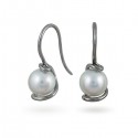 Earrings in White Gold 750 with Akoya Sea Pearls
