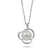 585 Gold Pendant with Akoya Sea Pearls and Diamonds