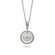 585 Gold Pendant with Akoya Sea Pearls and Diamonds