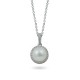 585 Gold Pendant with Akoya Sea Pearls and Diamonds