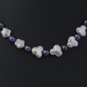 Baroque pearl necklace multicolor
