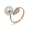 Кольцо из золота 585 пробы с натуральным жемчугом