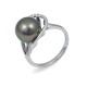 Ring from 14 karat white gold with Tahiti sea pearls