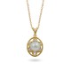 585 yellow gold pendant with Akoya sea pearls and diamonds