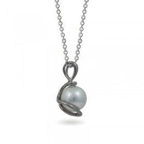 White Gold Pendant 750 with Akoya Sea Pearls