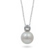 White gold pendant 585 with Akoya sea pearls and diamonds