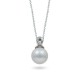 White gold pendant 585 with Akoya sea pearls and diamonds