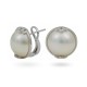 Серьги из белого золота 750 пробы с морским жемчугом Мабе