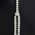 White pearl necklace 140 cm
