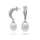 925 Sterling Silver Earrings with Natural Pearls