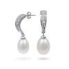 925 Sterling Silver Earrings with Natural Pearls