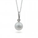 Sterling Silver Pendant with Natural Pearls
