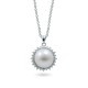 Sterling Silver Pendant with Natural Pearls