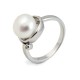Ring from 925 sterling silver with natural pearls