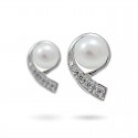 925 Sterling Silver Earrings with Natural Pearls
