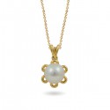 Pendant in 585 gold with freshwater pearls