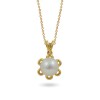 Pendant in 585 gold with freshwater pearls