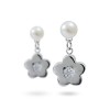 925 Sterling Silver Earrings with Natural Pearls