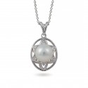 Pendant in 585 gold with freshwater pearls