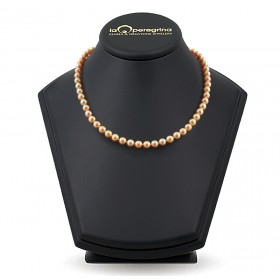 Necklace made of natural Akoya sea pearls 6.5 - 7.0 mm