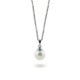 Подвеска из белого золота 585 пробы с натуральным жемчугом