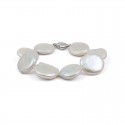 White Baroque Natural Pearl Bracelet