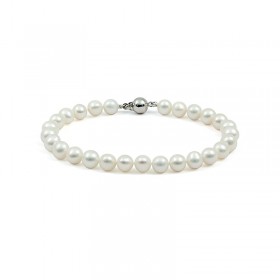 Natural white pearl bracelet