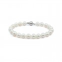 Natural pearl bracelet with a lock in gold 375 °