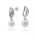 925 Sterling Silver Earrings with Natural Pearls