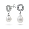 925 Sterling Silver Earrings with Natural Pearls